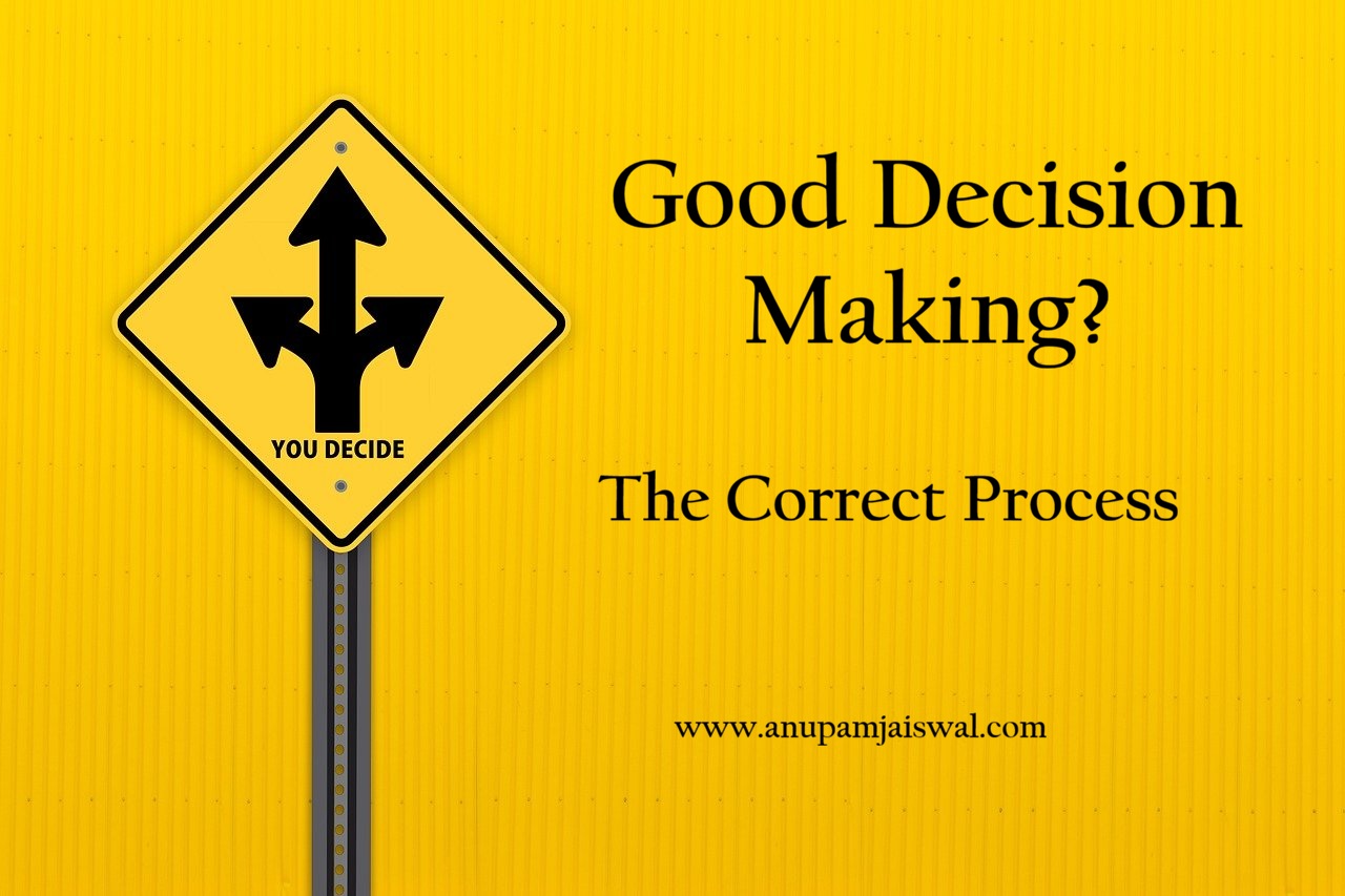 The Correct Process of Good Decision Making
